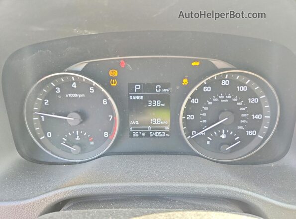 5NPD84LF9HH212749 2017 HYUNDAI ELANTRA White Vista del cuadro de instrumentos