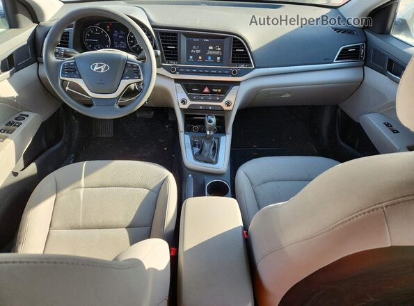 5NPD84LF9HH212749 2017 HYUNDAI ELANTRA White Vista del salpicadero