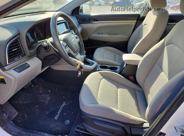 5NPD84LF9HH212749 2017 HYUNDAI ELANTRA White Vista interior delantera