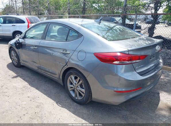 5NPD84LF9JH260032 2018 HYUNDAI ELANTRA Gray უკანა მარცხენა