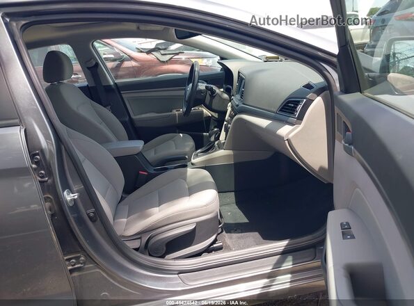 5NPD84LF9JH260032 2018 HYUNDAI ELANTRA Gray წინა სალონის ხედი