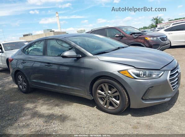 5NPD84LF9JH260032 2018 HYUNDAI ELANTRA Gray უკანა სალონის ხედი