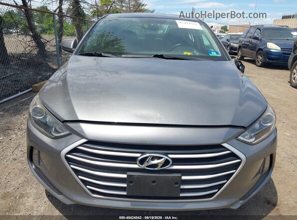 5NPD84LF9JH260032 2018 HYUNDAI ELANTRA Gray ხელსაწყოთა პანელის ხედი