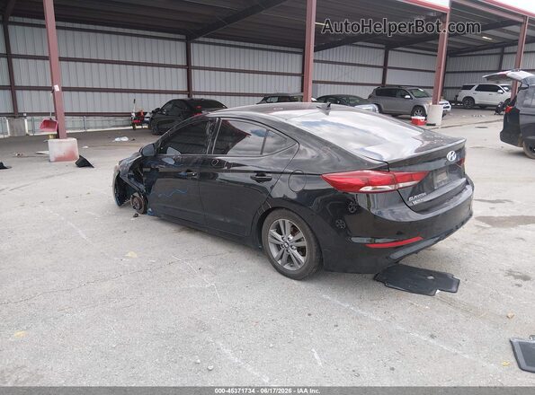 5NPD84LF9JH217035 2018 HYUNDAI ELANTRA Black Tył lewy