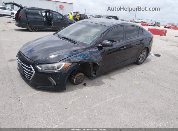 5NPD84LF9JH217035 2018 HYUNDAI ELANTRA Black Przód lewy