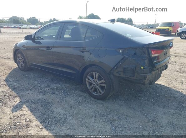 5NPD84LF9JH222817 2018 HYUNDAI ELANTRA Black Trasero izquierdo