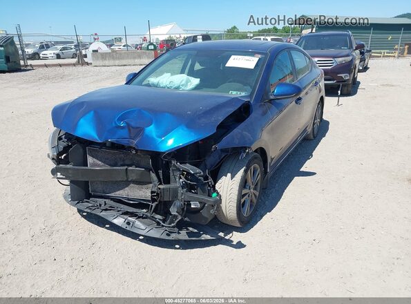 5NPD84LF9JH232666 2018 HYUNDAI ELANTRA Blue Передня ліва чверть