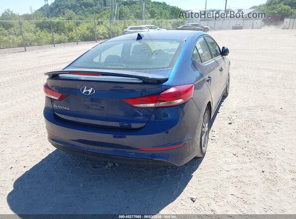 5NPD84LF9JH232666 2018 HYUNDAI ELANTRA Blue Задня права чверть