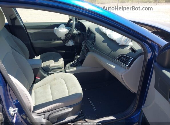 5NPD84LF9JH232666 2018 HYUNDAI ELANTRA Blue Вид салону спереду