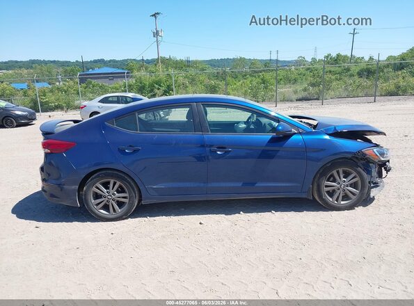 5NPD84LF9JH232666 2018 HYUNDAI ELANTRA Blue Панорамний вид салону 360°