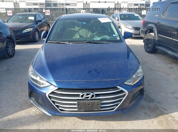 5NPD84LF9JH241772 2018 HYUNDAI ELANTRA Blue Вид щитка приладів