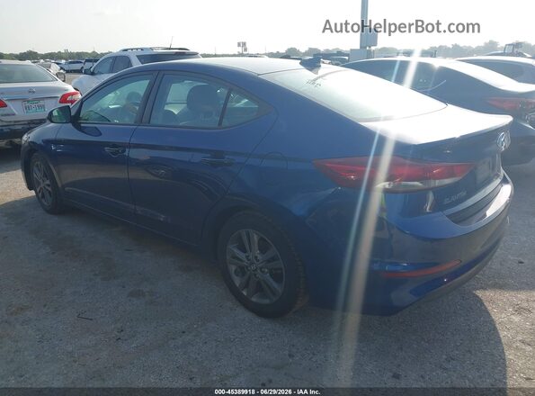 5NPD84LF9JH241772 2018 HYUNDAI ELANTRA Blue Задня ліва чверть