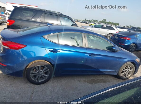 5NPD84LF9JH241772 2018 HYUNDAI ELANTRA Blue Вид задньої частини салону