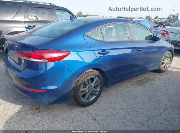 5NPD84LF9JH241772 2018 HYUNDAI ELANTRA Blue Задня права чверть