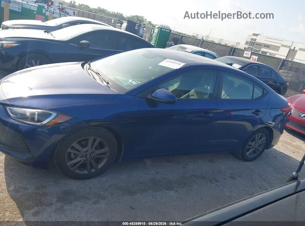 5NPD84LF9JH241772 2018 HYUNDAI ELANTRA Blue Панорамний вид салону 360°