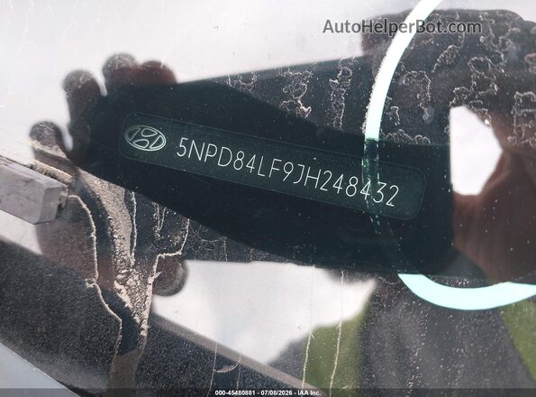 5NPD84LF9JH248432 2018 HYUNDAI ELANTRA White Շարժիչի բաժամունքի տեսք