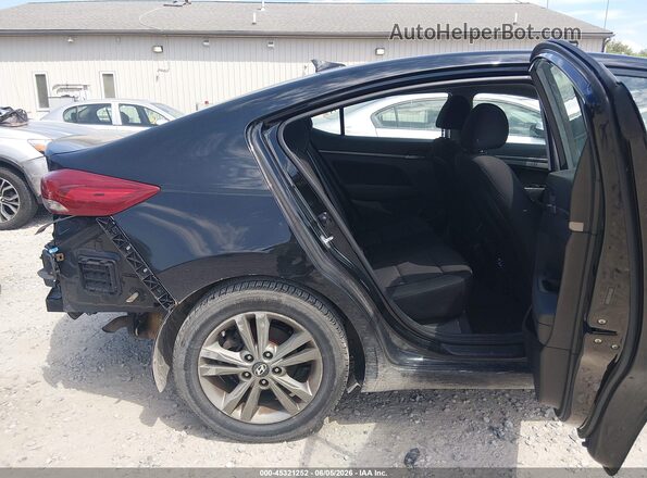 5NPD84LF9JH266848 2018 HYUNDAI ELANTRA Black VIN კოდის სტიკერის ხედი