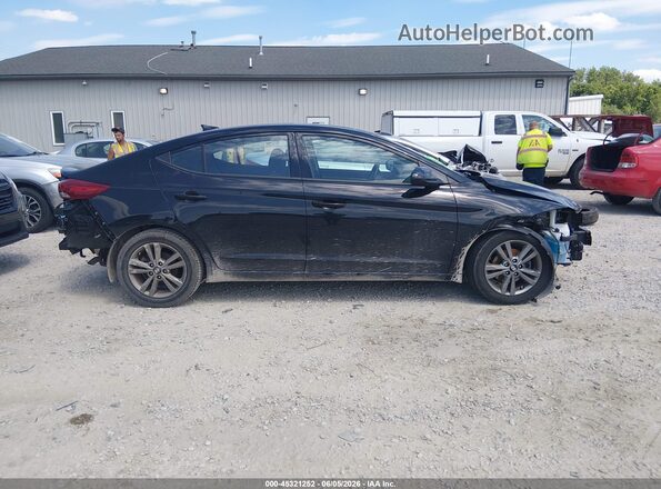 5NPD84LF9JH266848 2018 HYUNDAI ELANTRA Black უკანა სალონის ხედი
