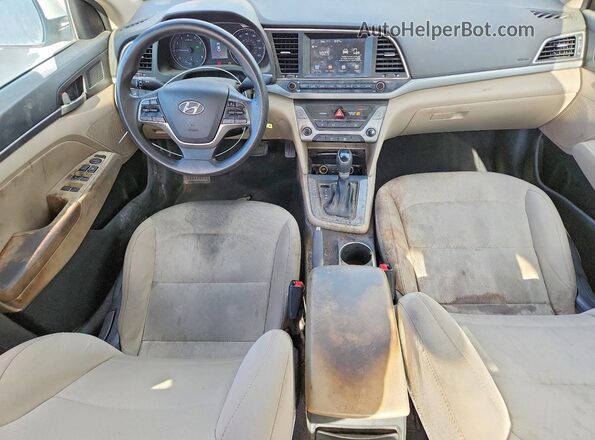 5NPD84LF9JH287201 2018 HYUNDAI ELANTRA White Вид панелі приладів