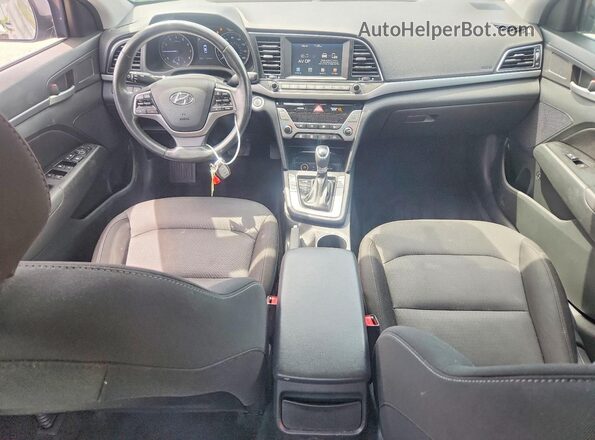 5NPD84LF9JH325851 2018 HYUNDAI ELANTRA Gray Առջևի վահանակի տեսք