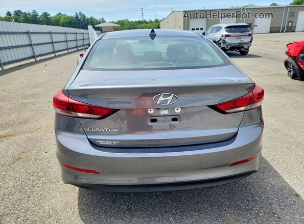 5NPD84LF9JH325851 2018 HYUNDAI ELANTRA Gray Հետևի տեսք