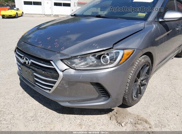 5NPD84LF9JH337739 2018 HYUNDAI ELANTRA Gray Դիմացի տեսք