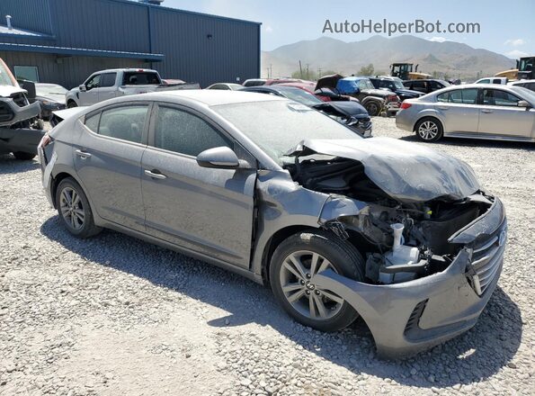 5NPD84LF9JH338793 2018 HYUNDAI ELANTRA Серый Передняя правая четверть