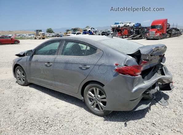 5NPD84LF9JH338793 2018 HYUNDAI ELANTRA Серый Задняя левая четверть