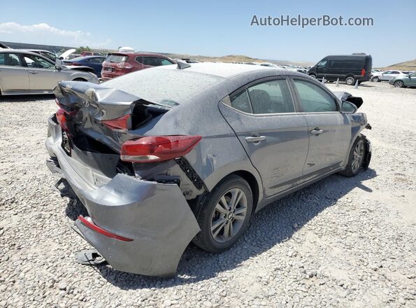 5NPD84LF9JH338793 2018 HYUNDAI ELANTRA Серый Задняя правая четверть