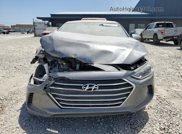 5NPD84LF9JH338793 2018 HYUNDAI ELANTRA Серый Вид спереди