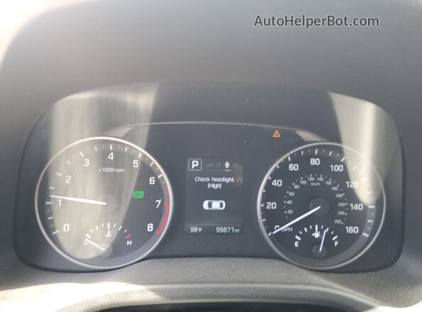 5NPD84LF9JH338793 2018 HYUNDAI ELANTRA Серый Вид щитка приборов