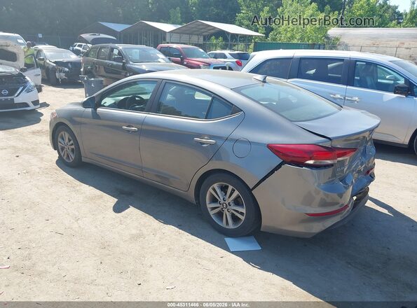 5NPD84LF9JH343928 2018 HYUNDAI ELANTRA Gray Trasero izquierdo