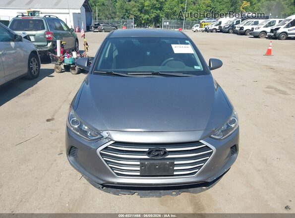 5NPD84LF9JH343928 2018 HYUNDAI ELANTRA Gray Vista del cuadro de instrumentos