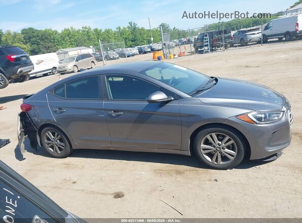 5NPD84LF9JH343928 2018 HYUNDAI ELANTRA Gray Vista interior trasera