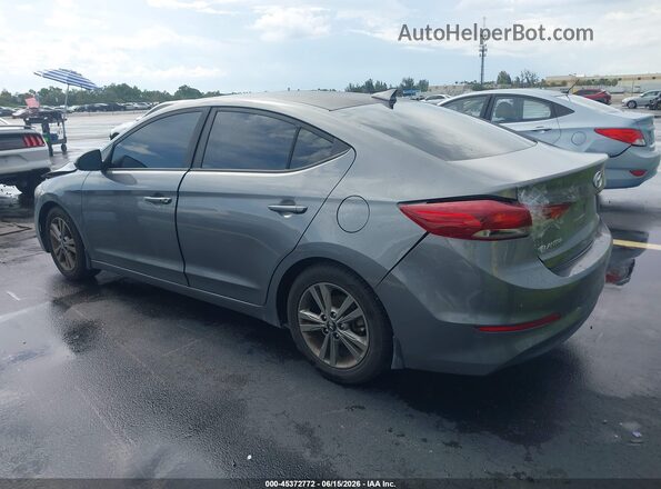 5NPD84LF9JH351415 2018 HYUNDAI ELANTRA Gray უკანა მარცხენა