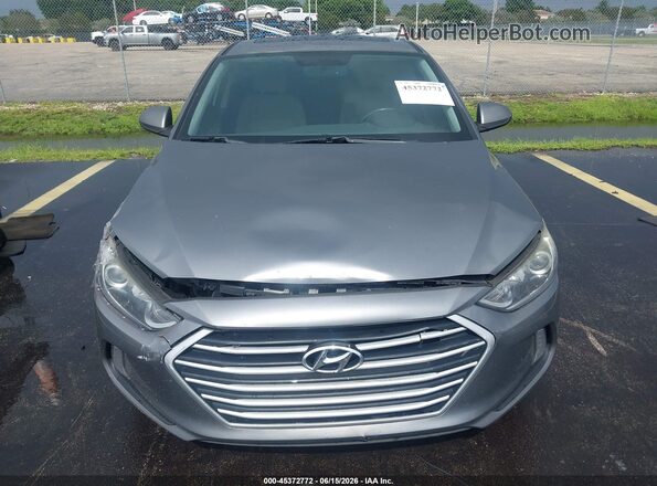 5NPD84LF9JH351415 2018 HYUNDAI ELANTRA Gray ხელსაწყოთა პანელის ხედი