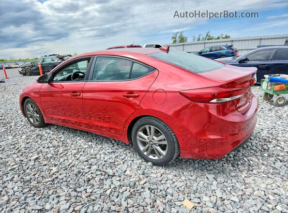 5NPD84LF9JH352628 2018 HYUNDAI ELANTRA Red Rear left