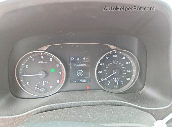 5NPD84LF9JH352628 2018 HYUNDAI ELANTRA Red Instrument cluster view
