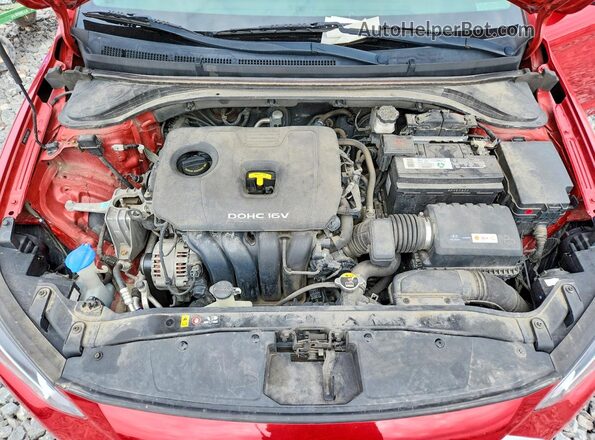 5NPD84LF9JH352628 2018 HYUNDAI ELANTRA Red Rear interior view