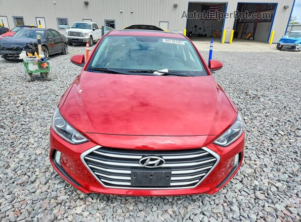 5NPD84LF9JH352628 2018 HYUNDAI ELANTRA Red Front view