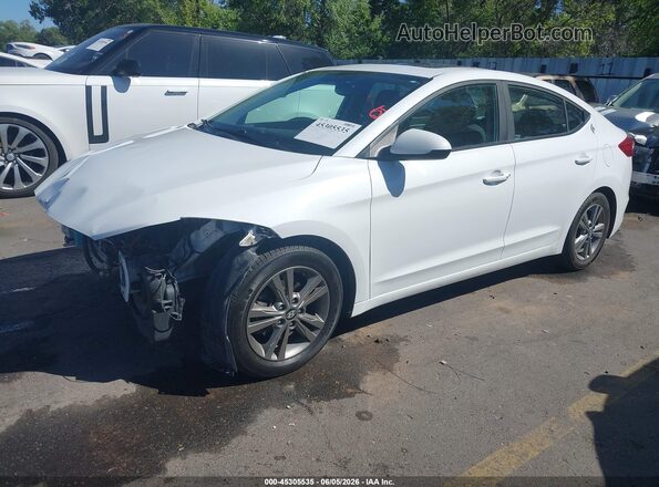 5NPD84LF9JH370384 2018 HYUNDAI ELANTRA White Przód lewy