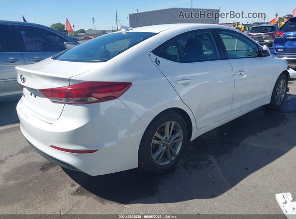 5NPD84LF9JH370384 2018 HYUNDAI ELANTRA White Tył prawy