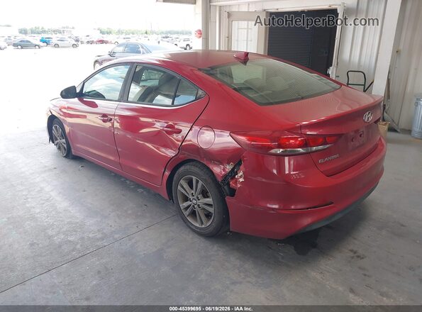 5NPD84LF9JH374855 2018 HYUNDAI ELANTRA Red Rear left