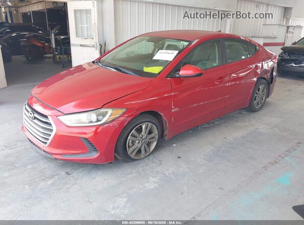5NPD84LF9JH374855 2018 HYUNDAI ELANTRA Red Front left