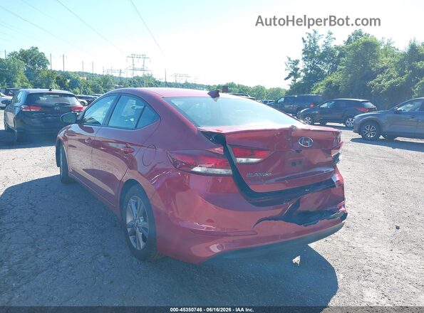 5NPD84LF9JH379165 2018 HYUNDAI ELANTRA Red Rear left