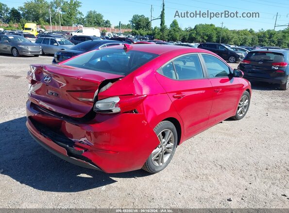 5NPD84LF9JH379165 2018 HYUNDAI ELANTRA Red Rear right