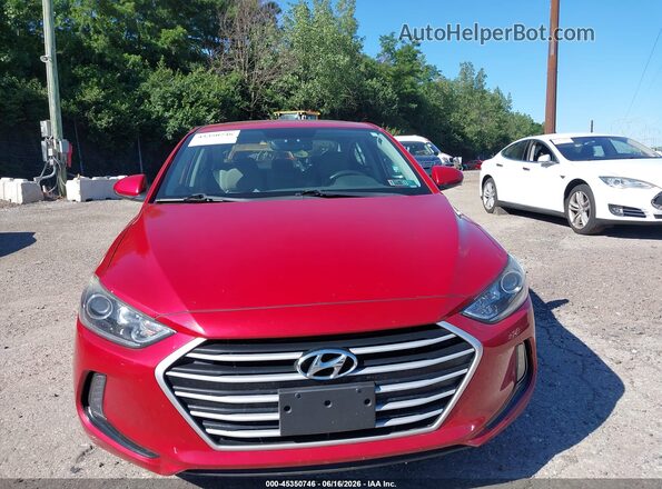 5NPD84LF9JH379165 2018 HYUNDAI ELANTRA Red Rear interior view