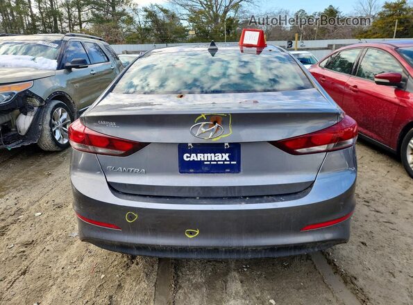 5NPD84LF9JH394698 2018 HYUNDAI ELANTRA Gray Rear view