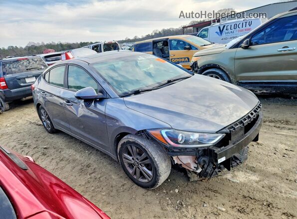 5NPD84LF9JH394698 2018 HYUNDAI ELANTRA Gray Front right