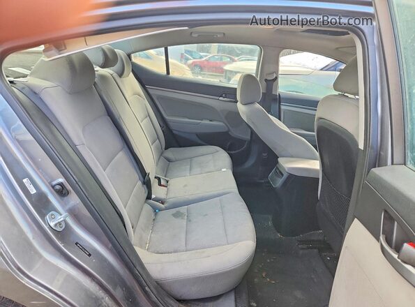 5NPD84LF9JH394698 2018 HYUNDAI ELANTRA Gray Rear seats view